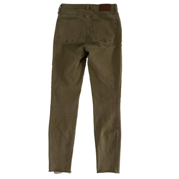 Madewell | Women's Brown 9" High-Rise Raw-Hem Skinny Jeans Size 25 - Picture 5 of 14